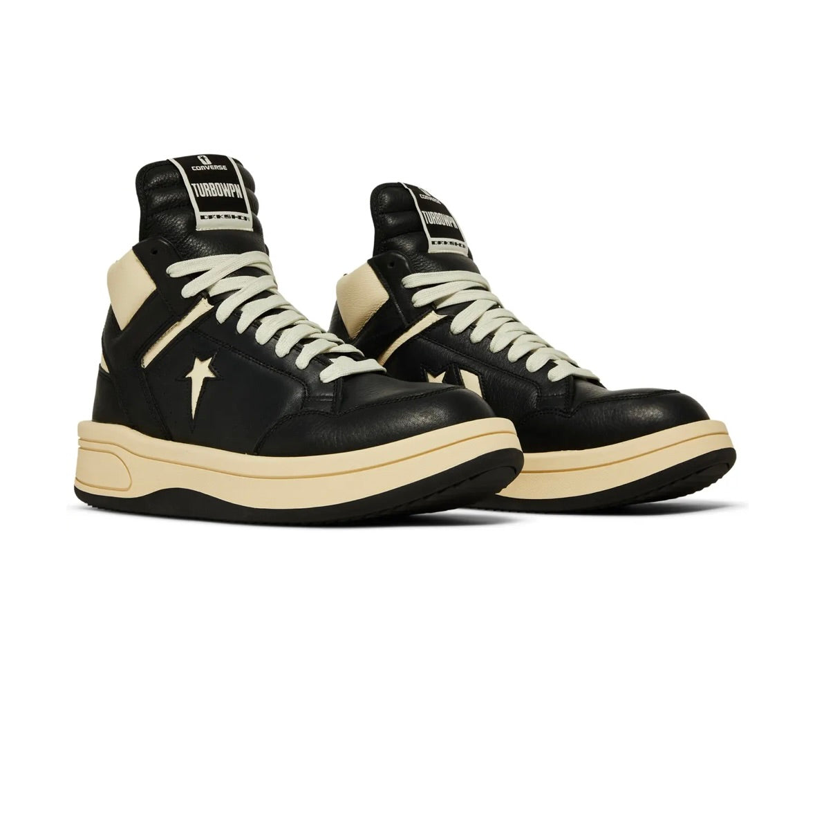 Rick Owens x Converse DRKSHDW TURBOWPN Mid 'Black Cloud Cream'
