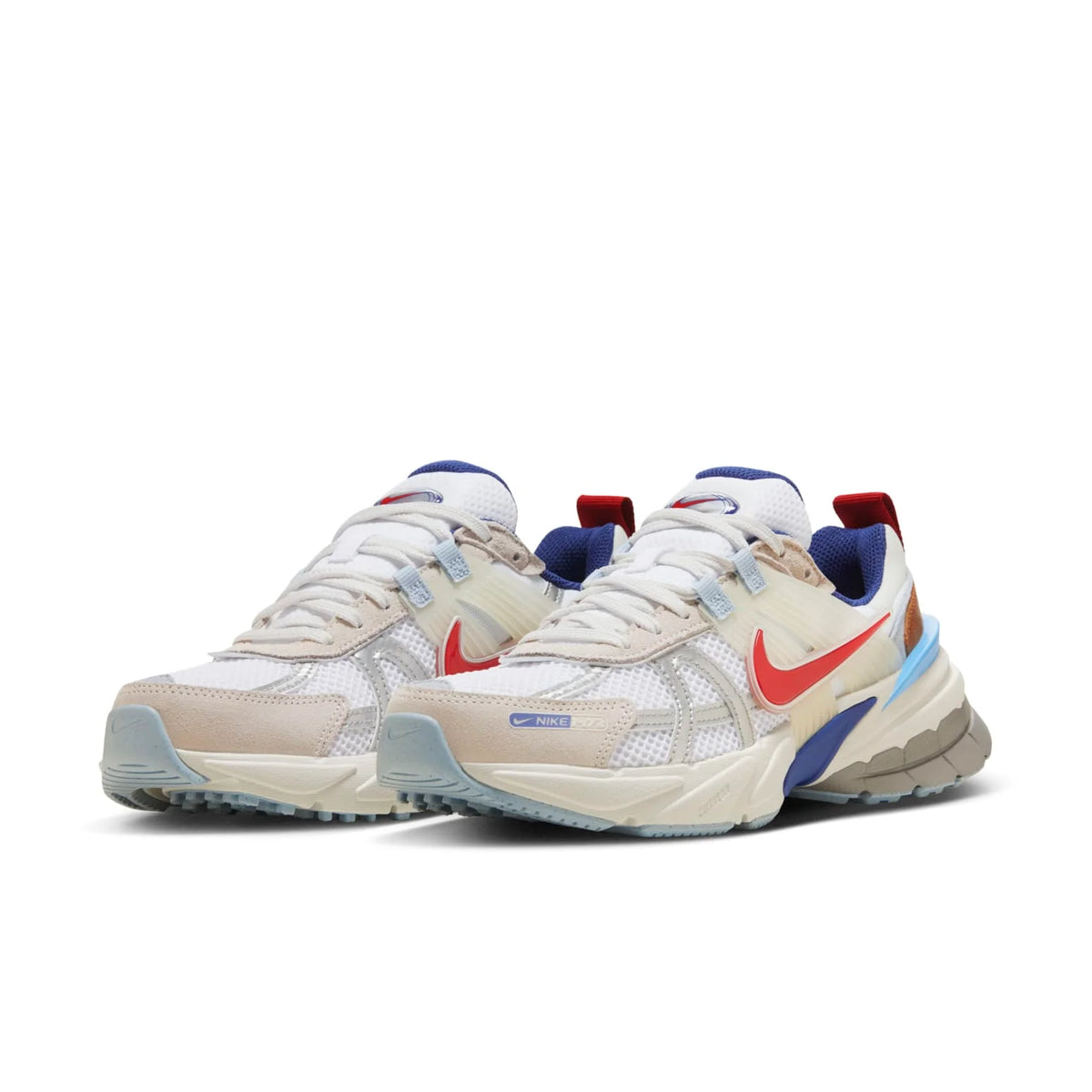 Nike V2K Run 'Metallic Silver Gym Red Deep Royal Blue'